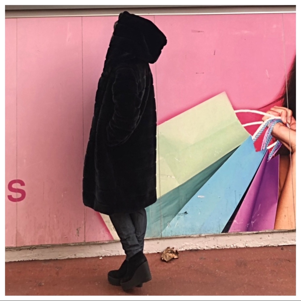 ✨LAST ONE✨PARIS Chic faux fur hooded coat/jacket - Picture 6 of 8